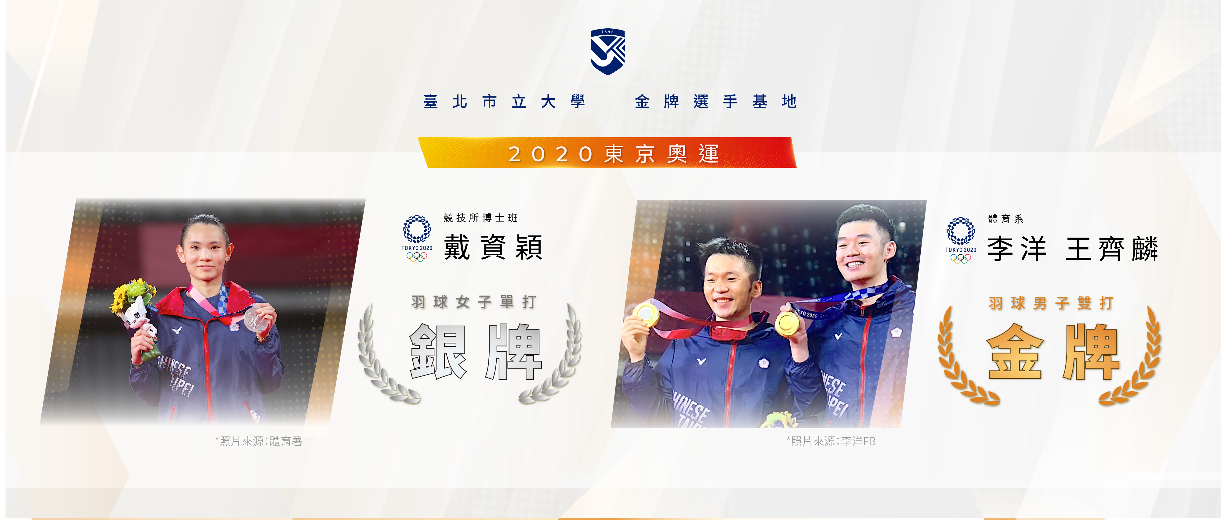 本校選手榮獲奧運羽球項目女單銀牌男子組金牌